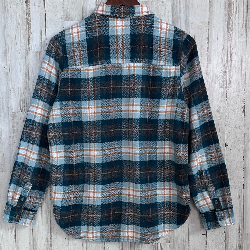 American Eagle Ahhmazingly Soft Flannel Shirt L Green Plaid Classic Fit EUC - Picture 2 of 10